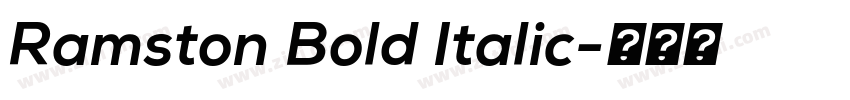 Ramston Bold Italic字体转换